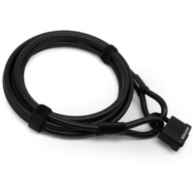 KOHLBURG antivol de 5 mètres de long - cadenas refermable facilement sans clé - câble en acier de 5 m / 500 cm avec fermetures s