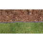Replast Bordure de gazon, en plastique, 25 m, idéale pour le jardin (125 mm/4 mm)