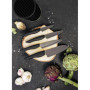Kyocera KB-RD BK 4KN ZK EU Set de couteaux en céramique avec couteau à éplucher, couteau universel, couteau Santoku et bloc rond