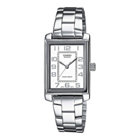 Casio - LTP-1234PD-7BEF - Collection - Montre Femme - Quartz Analogique - Cadran Blanc - Bracelet Acier Argent