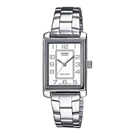 Casio - LTP-1234PD-7BEF - Collection - Montre Femme - Quartz Analogique - Cadran Blanc - Bracelet Acier Argent