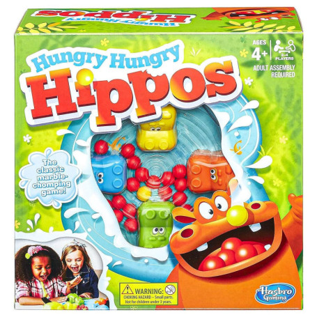 Hasbro Elefun and Friends Hungry Hungry Hungry Hippos Jeu, 11.75 x 26.67 x 26.67 cm, Multicolore