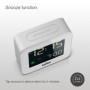 Braun Réveil de Voyage numérique avec Fonction Snooze, Taille compacte, écran LCD négatif, réglage Rapide, bip de l’Alarme en Cr