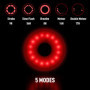 Lampe Vélo LED Clignotante Feu Arrière Lumière Rouge Puissant 5 Modes d’éclairage - Daffodil LEC500 - Batterie Rechargeable USB-