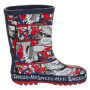 Marvel Spiderman Bottes en caoutchouc pour garçon, bleu marine, 28 EU, LBAMZMPN00112