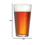 Arcoroc Lot de 4 verres à bière en verre trempé 568 ml