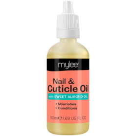 Huile d'amande pour les ongles et les cuticules Mylee, 50 ml - Huile revitalisante, hydratante et nourrissante - Formule non gra