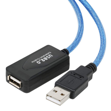 TRIXES Câble d'extension 10m USB Répéteur actif - USB haute vitesse mâle à femelle - Compatible USB 2.0 et USB 1.1 pour impriman