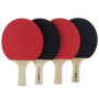 Cornilleau Set de 4 Raquettes de Ping-Pong et 4 Balles pour Table de Ping Pong - Vitesse Modérée, Rotation Standard, Précision e