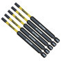 5 x SabreCut SCTX3089_5 89 mm T30 TX30 Jeu d'embouts de tournevis à percussion magnétique Torx Heavy Duty Compatible avec Dewalt
