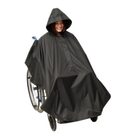 BRAMBLE - Poncho Imperméable Universel Premium avec Capuche pour Fauteuil Roulant