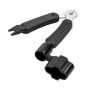 Vesaneae 3 en 1 Enrouleurs de Corde de Guitare, Coupe-Corde et Extracteur de Broches de Pont, Pince Coupante Guitares Noir, Mult
