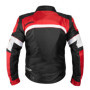 A-pro Blouson Oxford Nylon Homme Textile CE Protections Thermique Moto rouge L