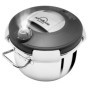 Artame ART38112 Autocuiseur Luna, Autocuiseur Vapeur, Couvercle ouverture facile, 12 L, Tous feux dont induction, Ø24cm, Inox
