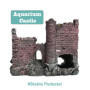 SLOCME Décoration en résine pour aquarium - Cachette pour poissons en forme de château - Détails réalistes - Accessoire d'aquari