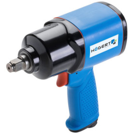 Högert Technik Clé à Chocs pneumatique 1/2", 610Nm, Marteau jumeau