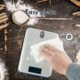 QL Balance de Cuisine Électronique Précision10kg/1g,Balance Numérique Professionnelle en Acier Inoxydable,Balance Alimentaire av