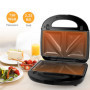 Gotoll Appareil à Croques Monsieur Gaufrier 3 en 1 Machine à Sandwich Maker Gauffre Presse Toaster Pain Plaques Remplaçables 750