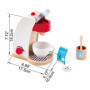 Jouet Hape Machine à Café - Jeu d'Imitation Cafetière Enfants de 2 ans et Plus - Cafetière, Tasse, Lait, Capsule, Sucre Inclus -