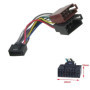 Sound-way Câble Adaptateur Faisceau Adaptateur fiche ISO Radio Compatible avec autoradio JVC/Kenwood 16 Pin 22x10 mm
