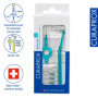 Curaprox Interdentalbürsten-Set CPS 06 prime start, Starterset mit 5 Bürsten, 2 verschiedene Halter, türkis, 0.6 mm Durchmesser,