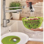 Snips Madame Butterfly - Centrifugeuse pour Salade, sans BPA, 100% fabriqué en Italie, Blanc et Vert, 4 L, 4 pièces