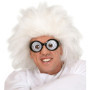 Widmann 6382L - Perruque de savant fou, pour carnaval, Halloween ou fête à thème, blanc