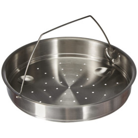 Lacor R71874G Panier Cuit-Vapeur / Trépied pour Cocotte Minute Classique 22-24 cm, Argenté