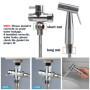 Vaporisateur de Toilette Douchette à Main Bidet en Acier Inoxydable - avec Vanne 3 voies (1/2"-3/8") parfait pour Hygiène person