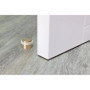 EVI Herrajes | Butée De Porte Adhésive | 24 x 20 mm | Base filetée | Caoutchouc Blanc | Laiton Finition Mate | Outils, Vis + Che