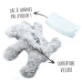 Bouillotte Micro-Onde Peluche (23 cm) - Bouillotte Peluche - Peluche Bouillotte Elefhant - Peluche Chauffante - Bouillotte Doudo