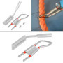 Lame de coupe de corde de tissu coupeur de chaleur de lame de couteau chaud tenu à la main électrique avec le pied de coupe pour