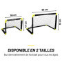 Dunlop Cage de Foot 50 x 44 x 44 cm - Ensemble de 2 Buts de Foot - Mini But Pliable - Kit Entrainement Football pour Enfants et 