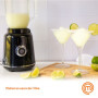 MasterChef Mixeur Blender Smoothie, Soupe, Pesto et plus, Bol en Verre, 1 Litre, Lames en Acier Inoxydable, 2 Vitesses, Passe au