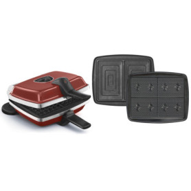 LAGRANGE Gaufrier Super2, 1000W, 3 jeux de plaques inclus (Gaufre, Gaufrette & Croque-Monsieur), Fabriqué en France, Réversible 
