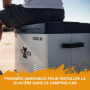 CROSS TOOLS ICEBOX 40 Glacière Électrique à Compresseur pour Le Camping et Les Voyages avec Commande par App Réfrigération à -20