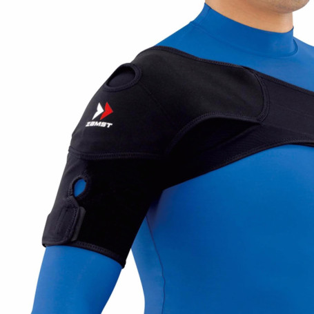 Zamst Épaulière - Orthèse Compressive de Stabilisation Dynamique, Soulagement de la Douleur pour Blessures de Sport, Soutien d'é