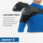 Zamst Épaulière - Orthèse Compressive de Stabilisation Dynamique, Soulagement de la Douleur pour Blessures de Sport, Soutien d'é