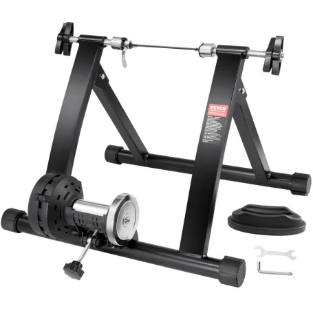 VEVOR Support d'Entraînement pour Vélo, Entraîneur de Vélo Magnétique Stationnaire pour Roues 66-74 cm, Moteur à Volant d'Inerti