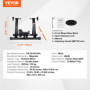 VEVOR Support d'Entraînement pour Vélo, Entraîneur de Vélo Magnétique Stationnaire pour Roues 66-74 cm, Moteur à Volant d'Inerti