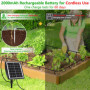 Arrosage Goutte à Goutte Solaire 2025, Kit Arrosage Automatique Solaire Interieur Exterieur à Programmateur et 15m Tuyau D'arros