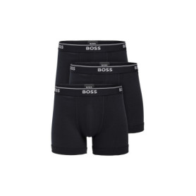 BOSS Boxershorts aus Baumwolle, 3er-Pack Boxeur ajusté, Noir Nuit, L (Lot de 3) Hommes
