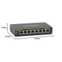 NETGEAR GS308EPP Commutateur réseau 8 Ports Gigabit Ethernet Plus avec 8 PoE+ @ 123 W, Montage Mural ou de Bureau