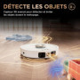 Shark PowerDetect Robot aspirateur à vidage Automatique avec Navigation 3D et LiDAR, Base Anti-allergène/Anti-Odeur, contourneme