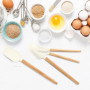 Maryse Patisserie, 4 Pièces Marises de Cuisine Silicone Spatule Cuisine Résistantes à la Chaleur Spatule Patisserie avec Manche 