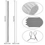 TANCUDER 400 PCS Serre Cable Plastique Collier de Serrage Blanc et Noir Collier Serflex Plastique 15CM Attaches Torsadées en Pla