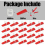 601 Pièces kit de Nivellement pour Carrelage 2mm avec 400 Croisillon Carrelage Autonivelant 200 Cale Carrelage Réutilisable et 1
