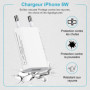 Chargeur iPhone [MFI Certifié], 4-Pack Chargeur USB et Câble de Chargeur iPhone 3M Câble pour i-Phone 14/13/12/11/X/XS/XR/8/7/6/