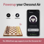 Jeux d'échecs électroniques Chessnut Air - Échiquier en Bois Fait Main, LED, IA adaptative et Application