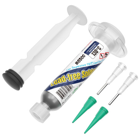 BEEYUIHF Sans plomb Pâte à souder, Pâte à étamer Sn42 Bi58, 138°C Pâte à souder à l'étain, pour PCB BGA SMD Réparation Électroni